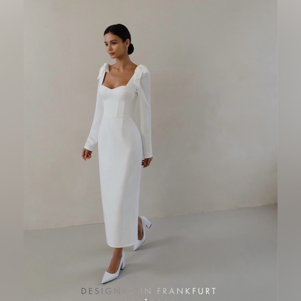 Lichi Bustier midi dress